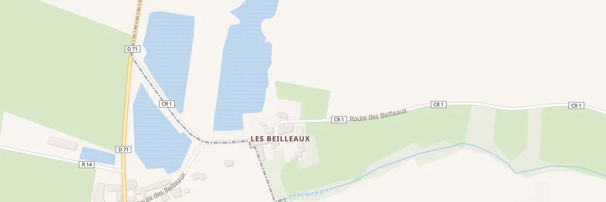 Plan du 315 Rte des Beilleaux à Savigné-sur-Lathan