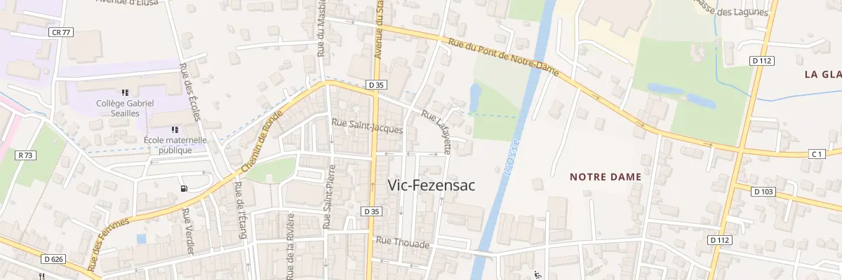 Plan du 11 Rue des Tisserands à Vic-Fezensac