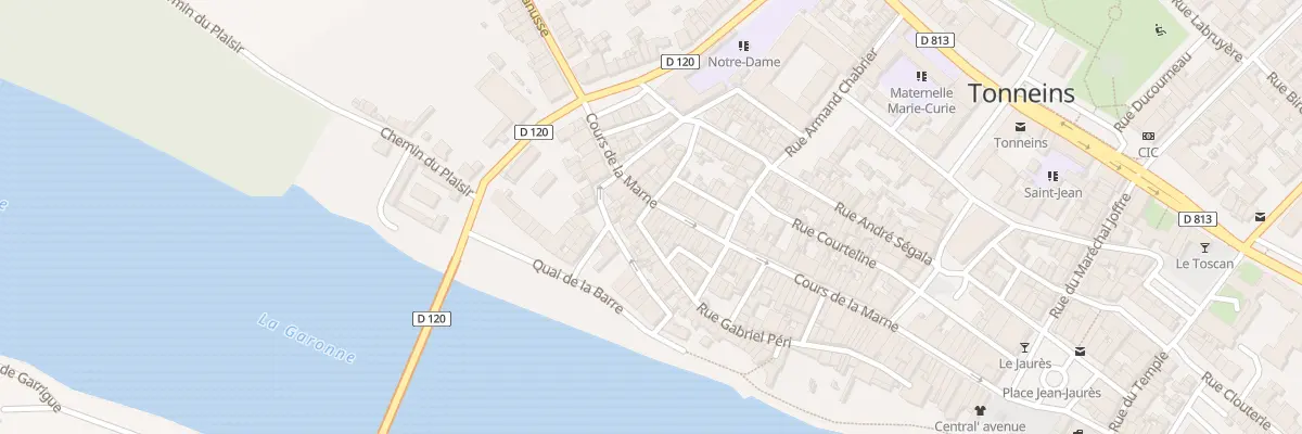 Plan du 104 Crs de la Marne à Tonneins