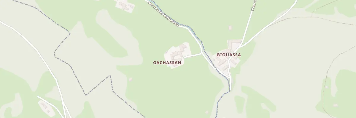 Plan du 1 Che de Gachassan à Laborde