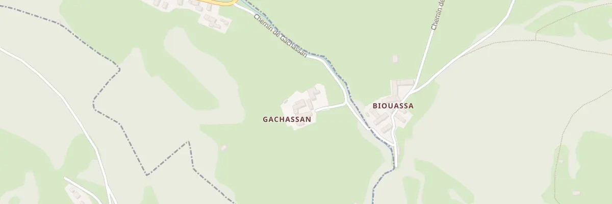 Plan du 2 Che de Gachassan à Laborde