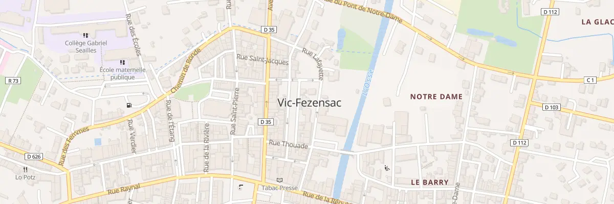 Plan du 13 Rue Lafayette à Vic-Fezensac