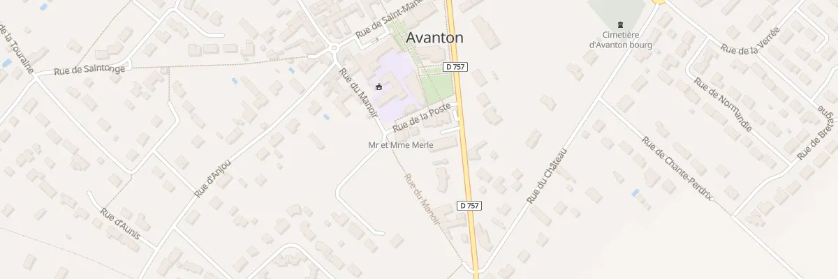 Plan du 6 Rue de la Poste à Avanton