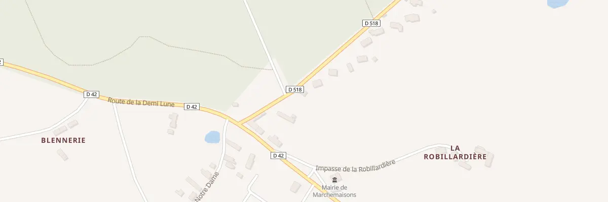 Plan du 4 Rte du Hameau de la Forêt à Marchemaisons