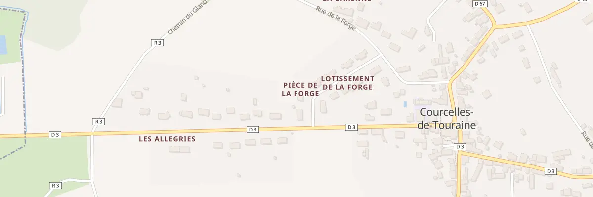 Plan du 3 Lotissement de la Forge à Courcelles-de-Touraine