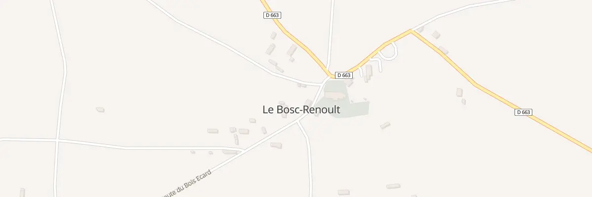 Plan du 33 Le Bourg au Bosc-Renoult