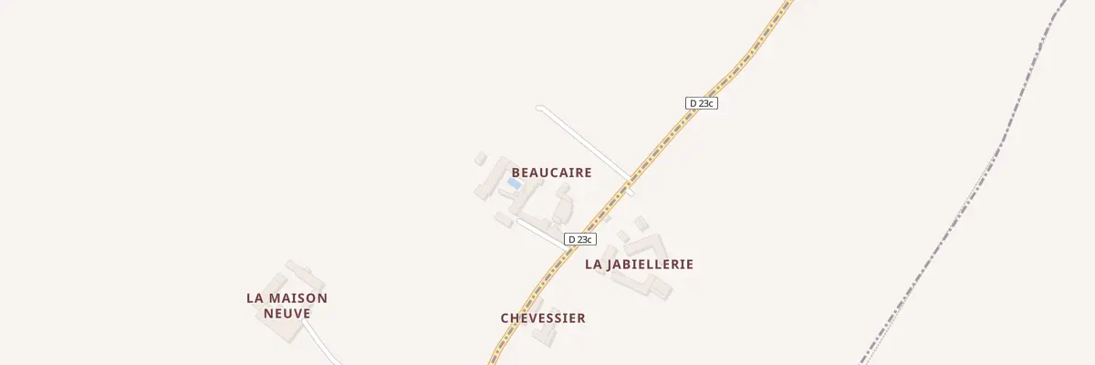 Plan du 5 Beaucaire à Sérigny