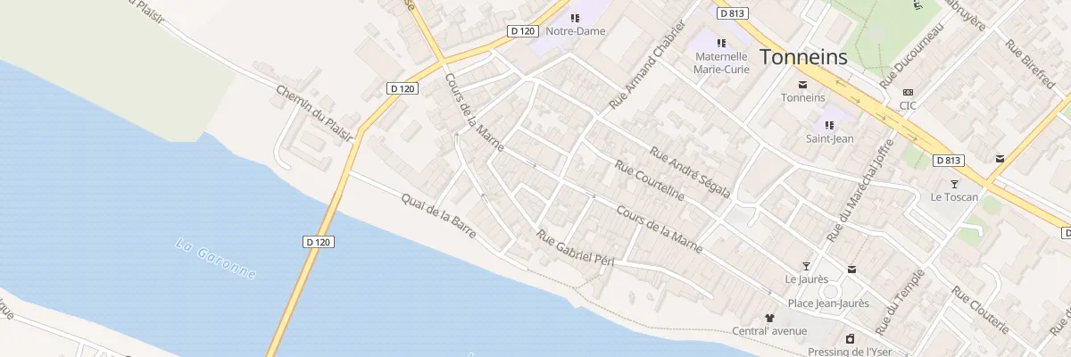 Plan du 86 Crs de la Marne à Tonneins