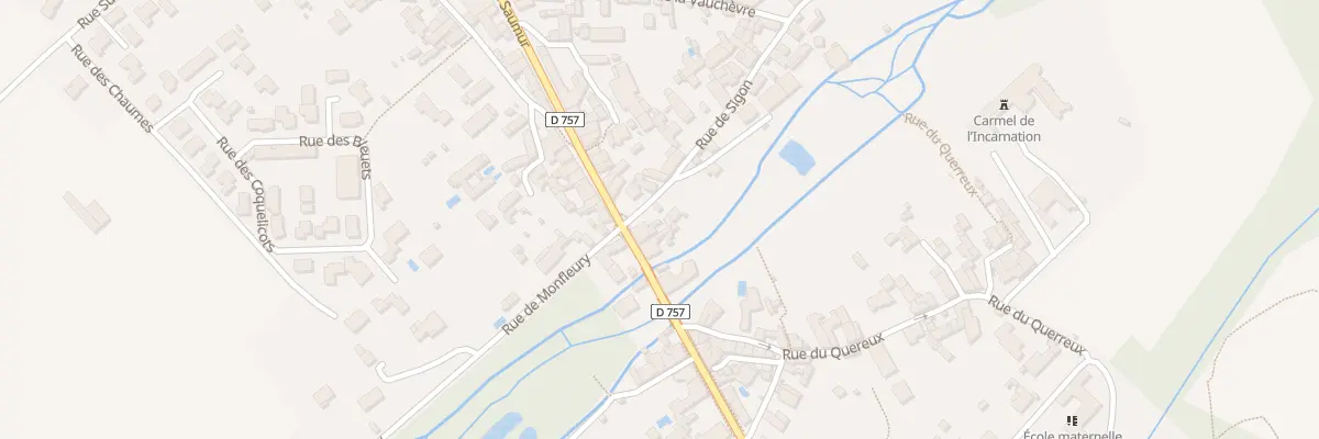 Plan du 10 Rue de Saumur à Migné-Auxances