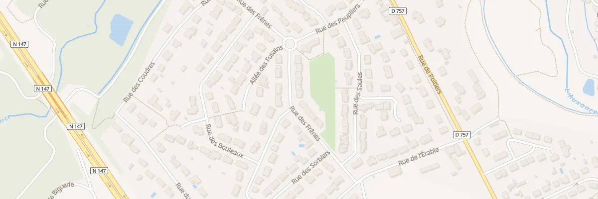 Plan du 14 Rue des Frênes à Migné-Auxances