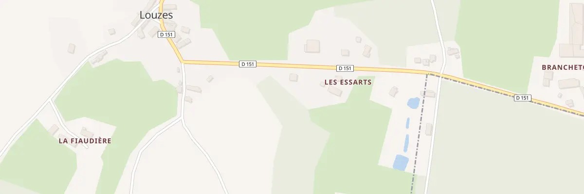 Plan du 2 Les Essarts à Louzes