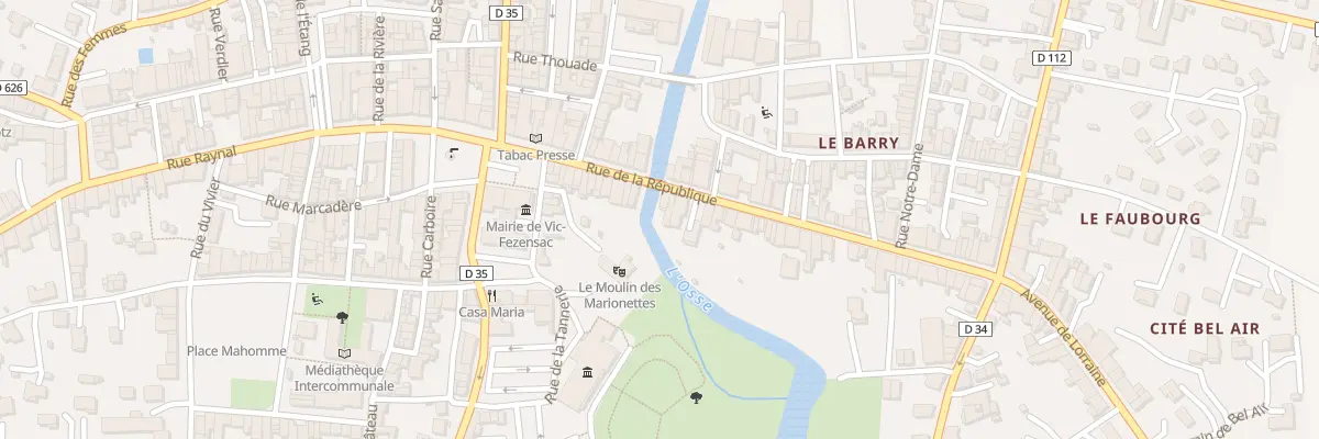 Plan du 26 Rue de la République à Vic-Fezensac