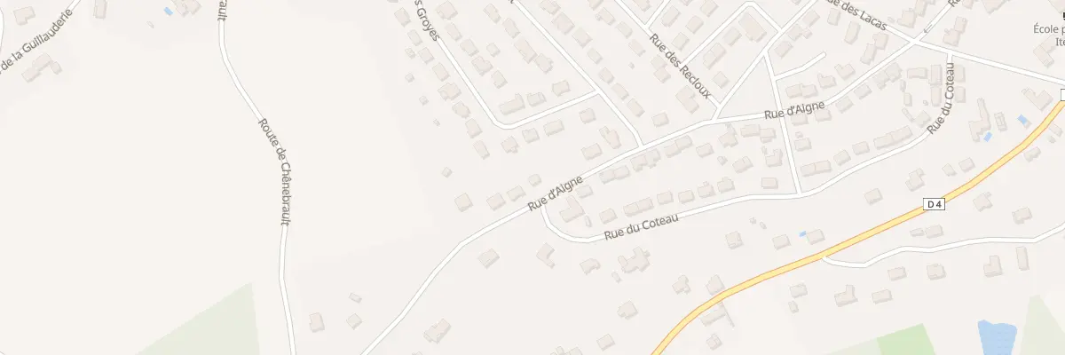 Plan du 38 Rue d’Aigne à Iteuil