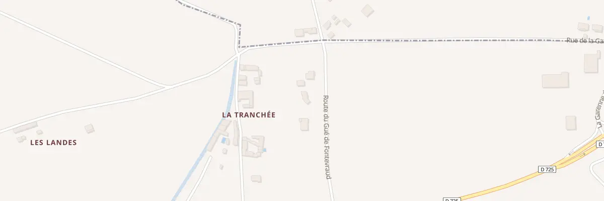 Plan du 4 Rte du Gué de Fontevraud à Lencloître