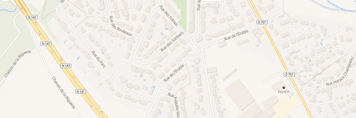 Plan du 30 Rue de l’Érable à Migné-Auxances
