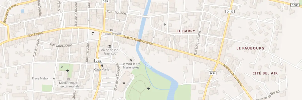 Plan du 32 Rue de la République à Vic-Fezensac