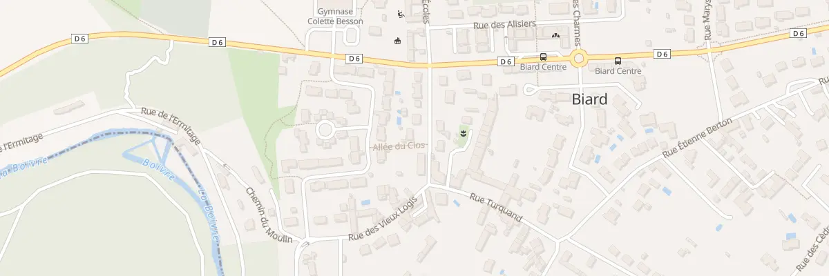 Plan du 3 Rue des Écoles à Biard