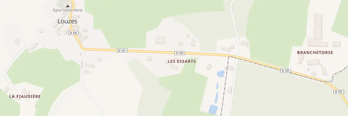 Plan du 5043A Les Essarts à Louzes
