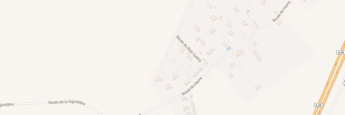 Plan du 1240 Rte du Bois Gaillot à Épretot