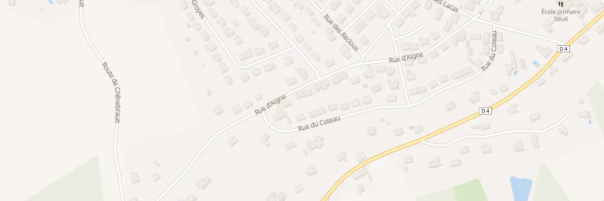 Plan du 41 Rue d’Aigne à Iteuil