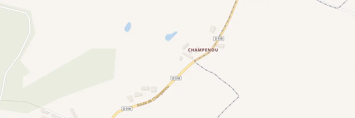 Plan du 4 Rte de Champenou à Aunay-les-Bois