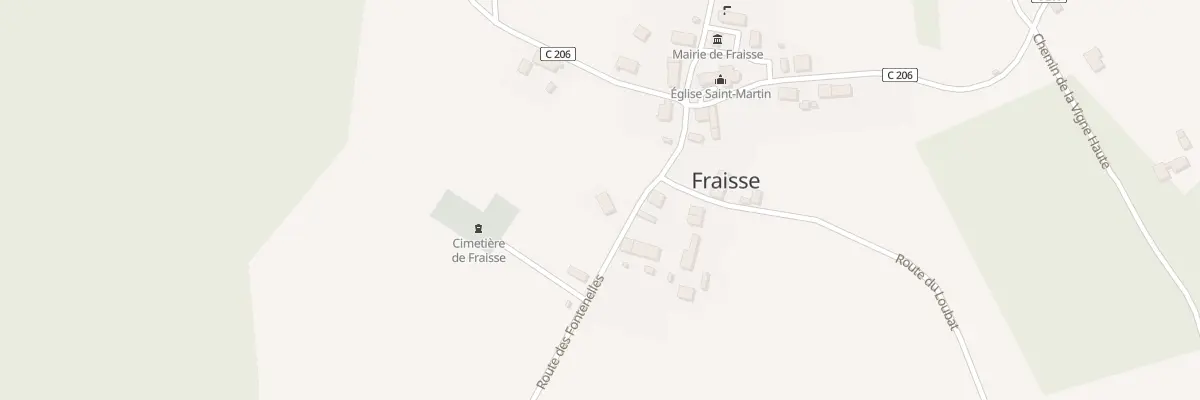 Plan du 112 Rte des Fontenelles à Fraisse
