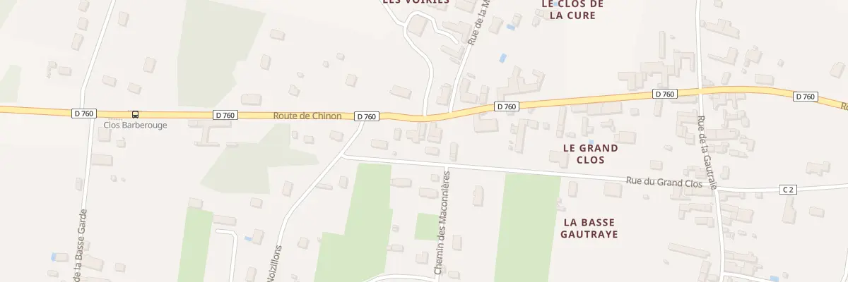 Plan du 25 Rte de Chinon à Anché