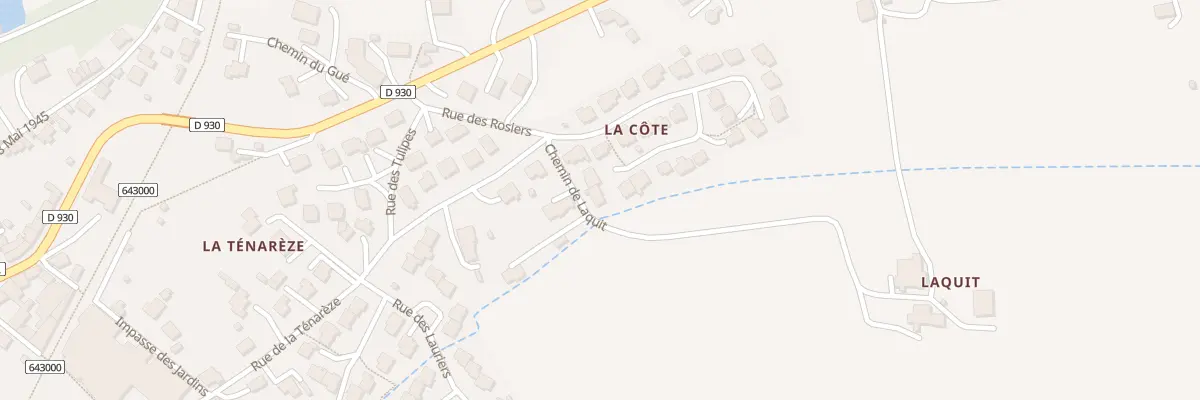 Plan du 20 La Cote à Lavardac