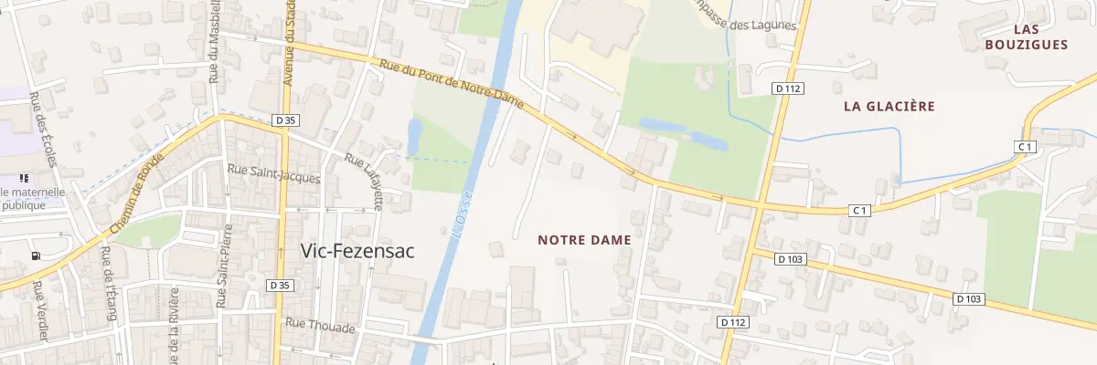 Plan du 10 Rue du Pont Notre Dame à Vic-Fezensac