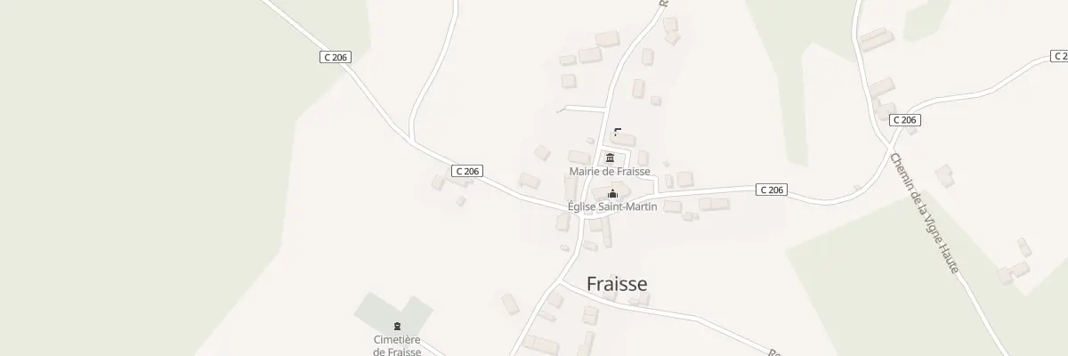 Plan du 10 Le Bourg à Fraisse