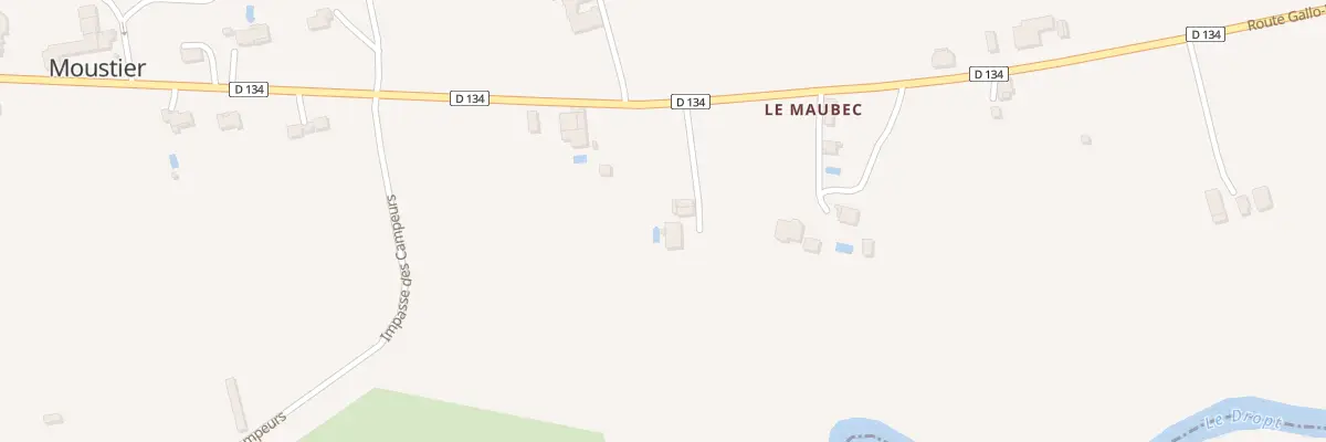 Plan du 1128 Rte Gallo-romaine à Moustier