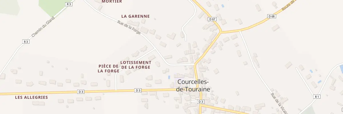 Plan du 6 Rue de la Forge à Courcelles-de-Touraine