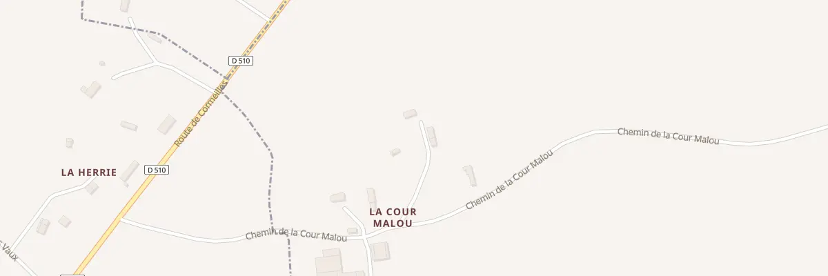 Plan du 301 Che de la Cour Malou à Moyaux