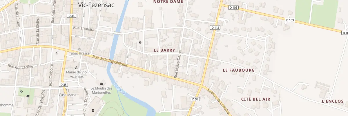 Plan du 24 Rue Jean Jaures à Vic-Fezensac