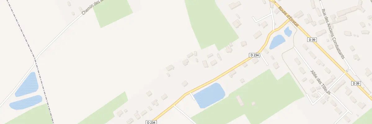 Plan du 262 Rte du Ponant à Étainhus