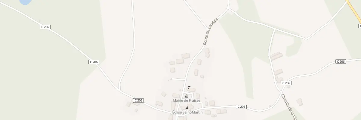 Plan du 13 Le Bourg à Fraisse