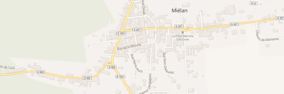 Plan du 5 Rue de la Ritourie à Miélan