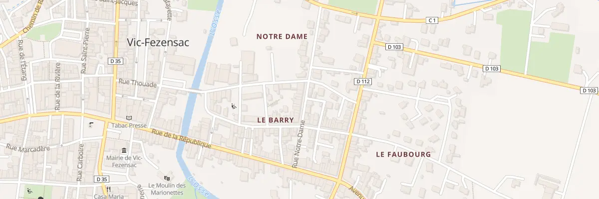 Plan du 17B Rue Notre Dame à Vic-Fezensac