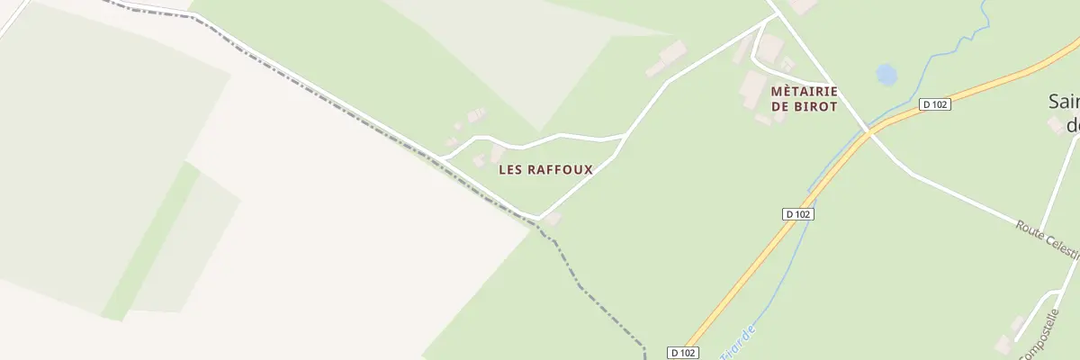 Plan du 1 Les Raffoux à Saint-Sulpice-de-Ruffec