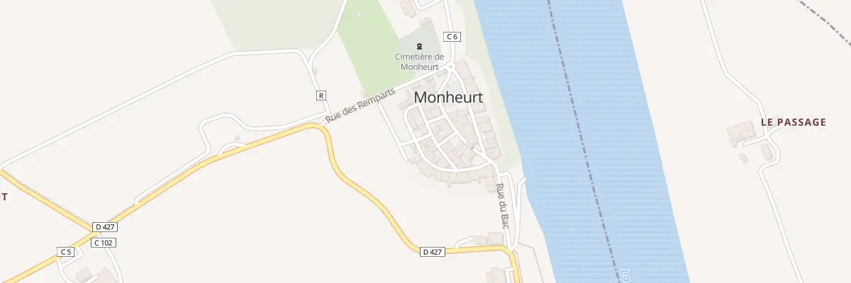 Plan du 5001 Au Bourg à Monheurt