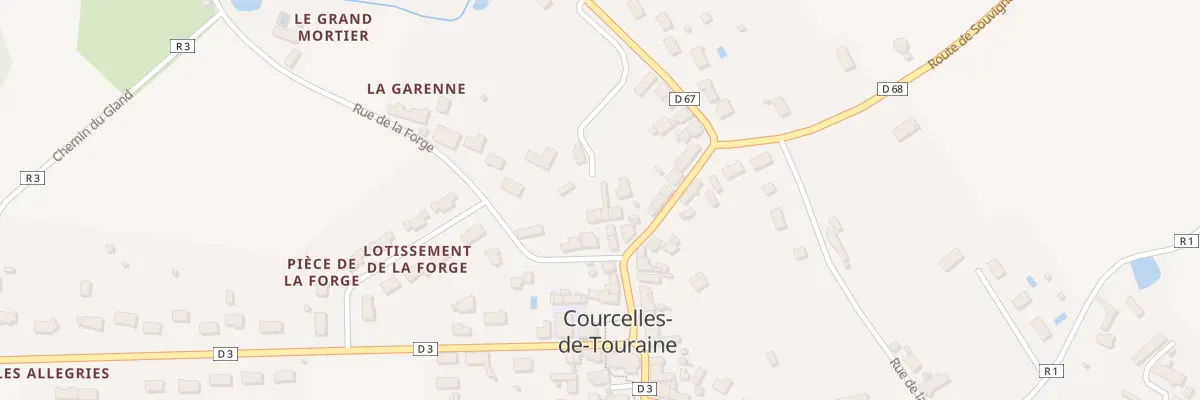 Plan du 2 Rue de la Forge à Courcelles-de-Touraine