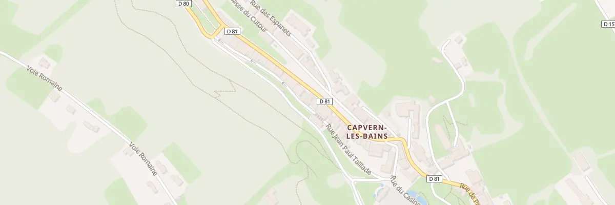 Plan du 142 Rue des Thermes à Capvern