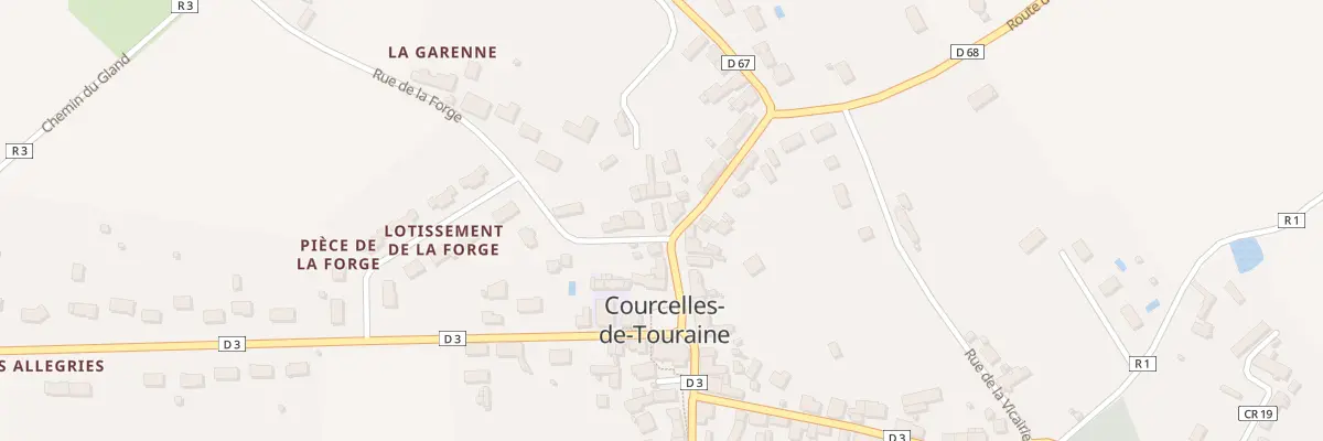 Plan du 2 Rue de la Forge à Courcelles-de-Touraine