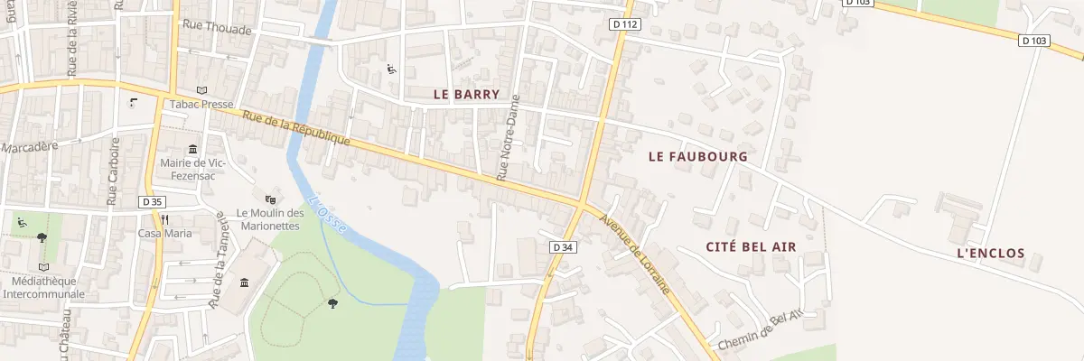 Plan du 65 Rue de la République à Vic-Fezensac
