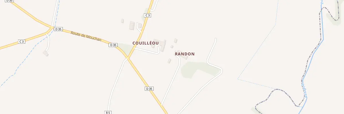 Plan du 5027 Randon à Mourède