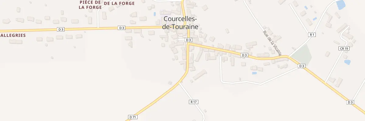 Plan du 4 Rue du Stade à Courcelles-de-Touraine