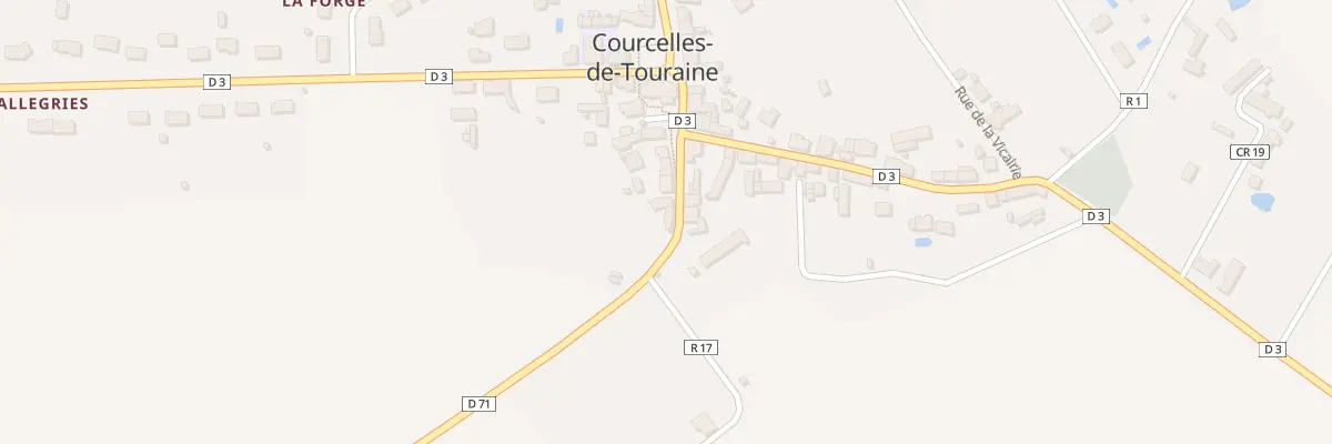 Plan du 6 Rue du Stade à Courcelles-de-Touraine