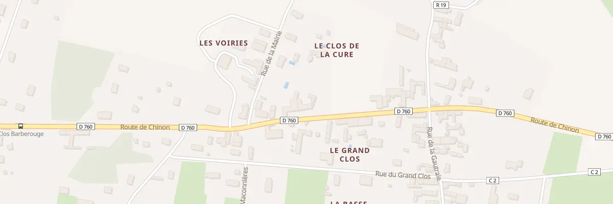 Plan du 14 Rte de Chinon à Anché