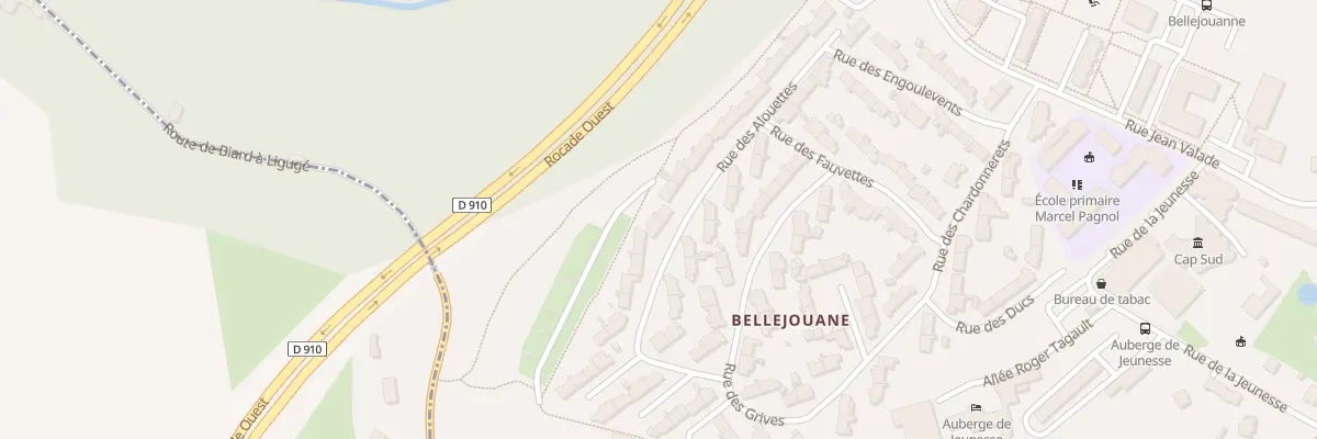 Plan du 3 Rue des Bouvreuils à Poitiers
