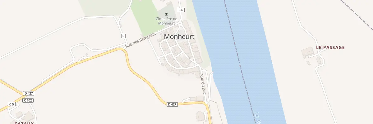 Plan du 41 Au Bourg à Monheurt